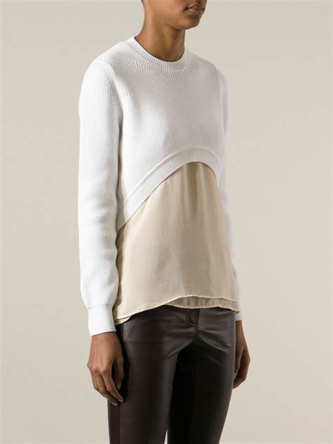 womens white givenchy jumper|givenchy cropped sweaters.